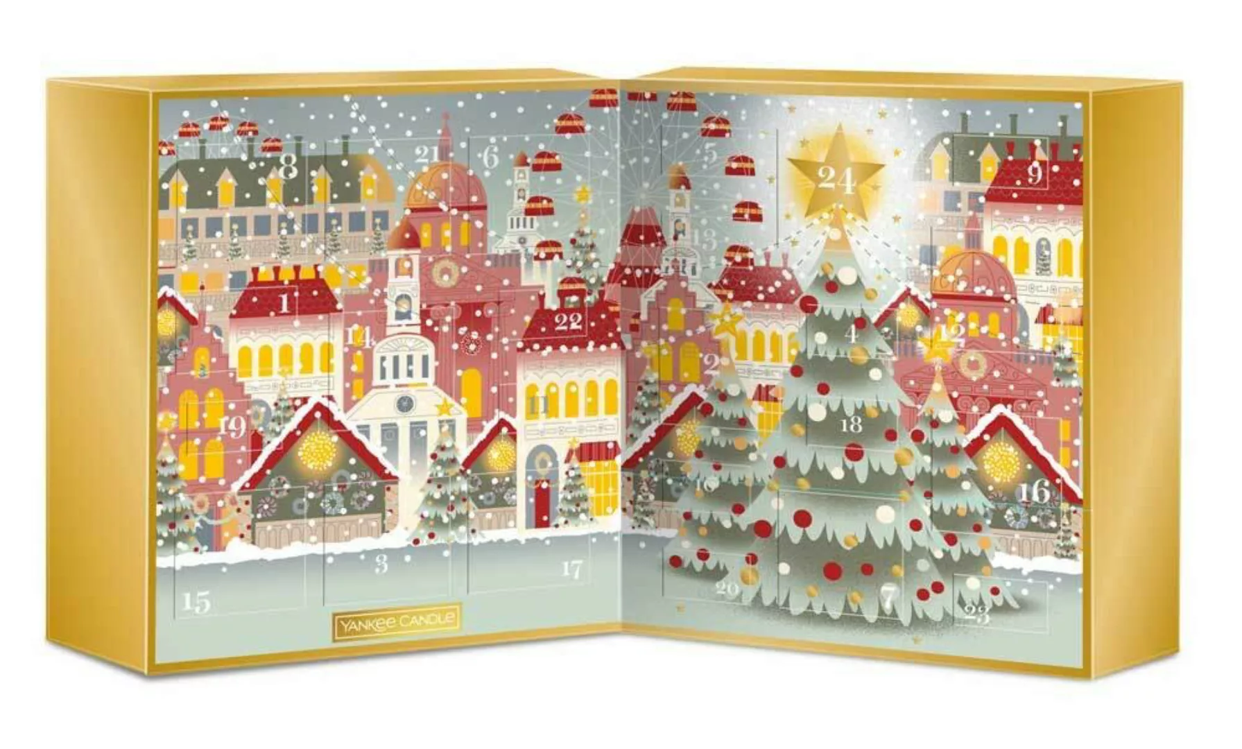 Yankee Candle Adventskalender Buch mit 12 Votivkerzen 12 Teelichte & 1 Kerz günstig online kaufen