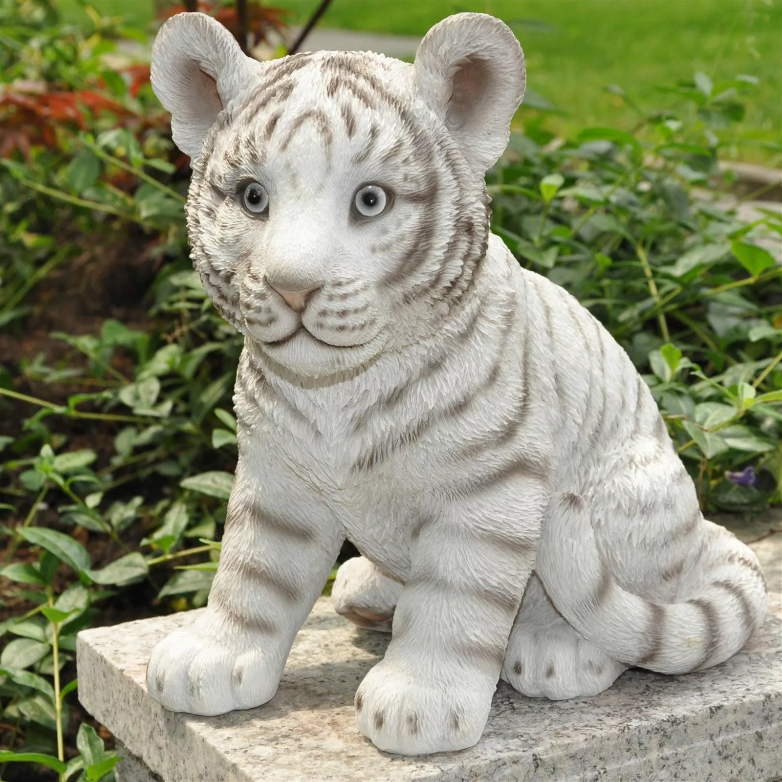dazikemo Gartenfigur Dekofigur Gartenfigur weißer Tiger günstig online kaufen