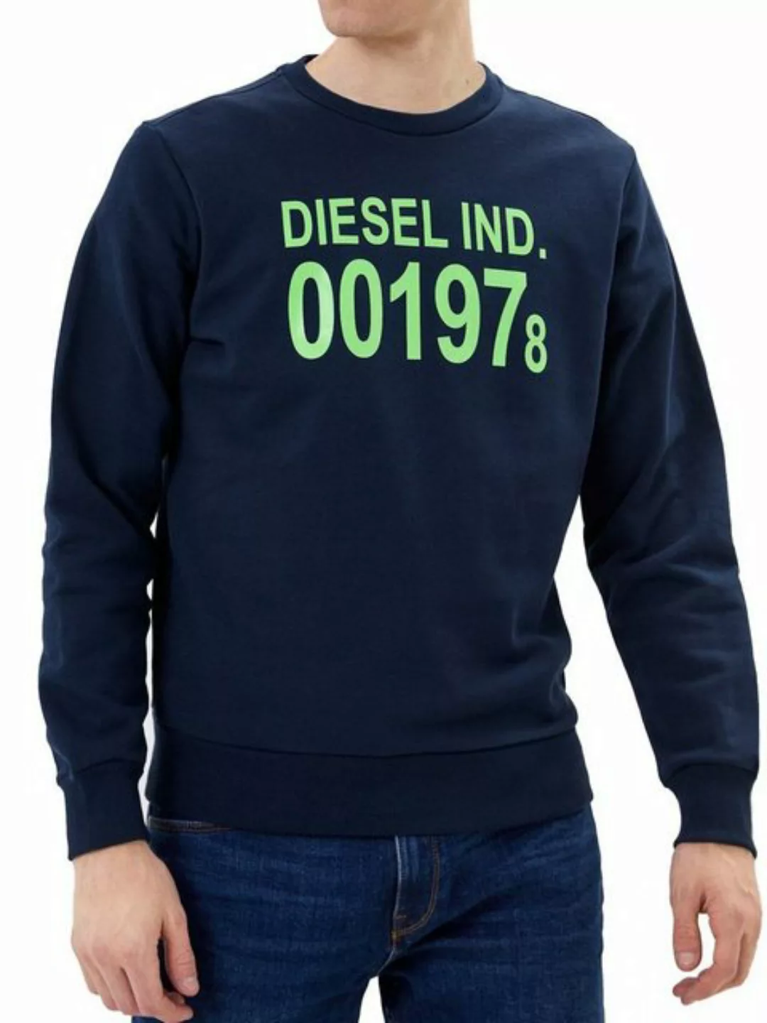 Diesel Sweatshirt Regular Fit Logo Print Pullover - S-GIRK-J3 günstig online kaufen