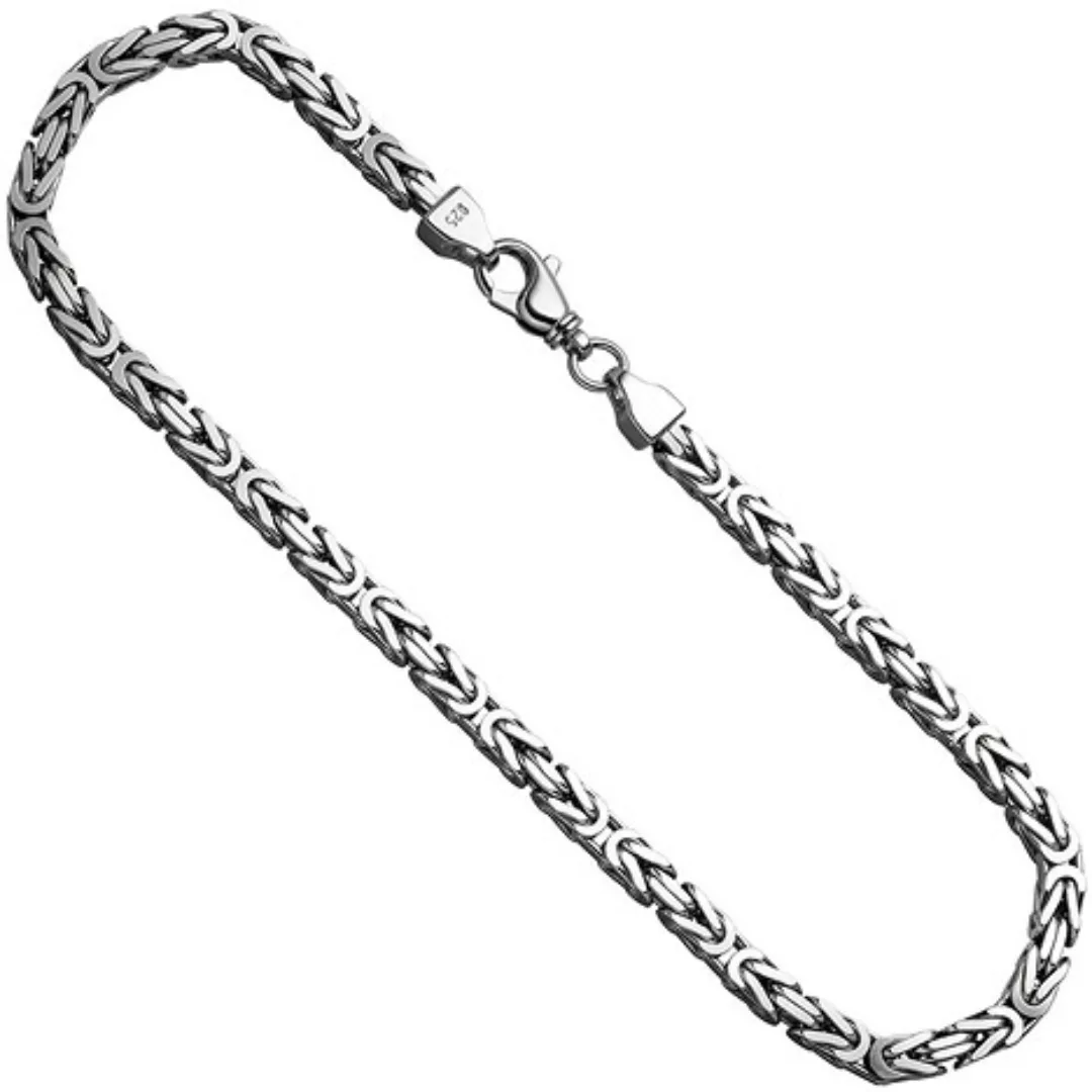 SIGO Königskette 925 Silber 7,2 mm 60 cm Karabiner Halskette Kette Silberke günstig online kaufen
