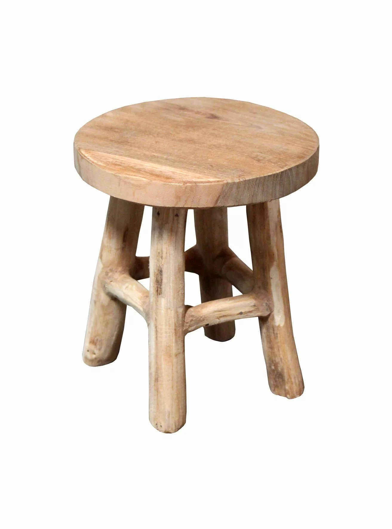 Spetebo Blumenhocker Teak Blumenhocker - natur günstig online kaufen