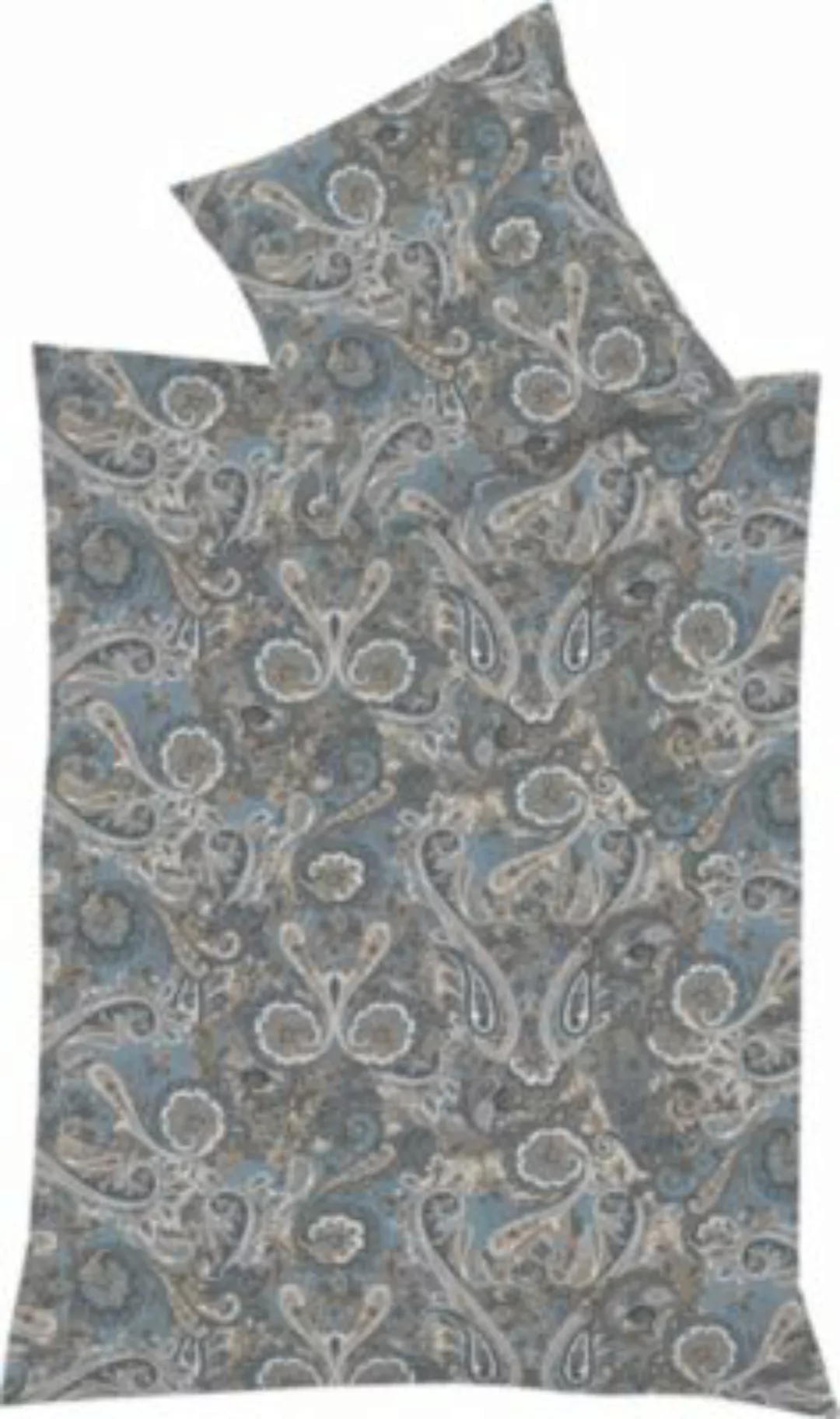 Fleuresse Bettwäsche Mako-Satin blau Gr. 200 x 200 + 2 x 80 x 80 günstig online kaufen