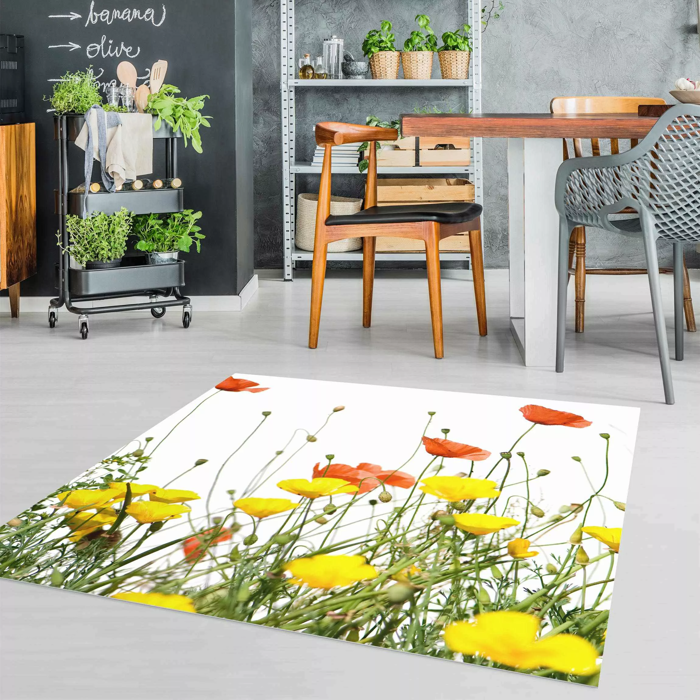 Vinyl-Teppich Wild Flowers günstig online kaufen