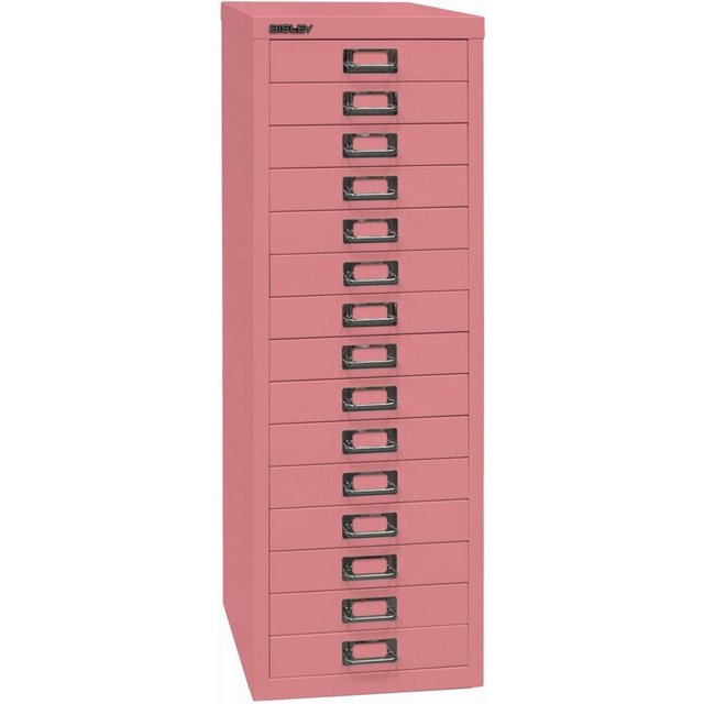 Bisley Aktenschrank Schubladenschrank Basis A4 15 Schübe pink günstig online kaufen