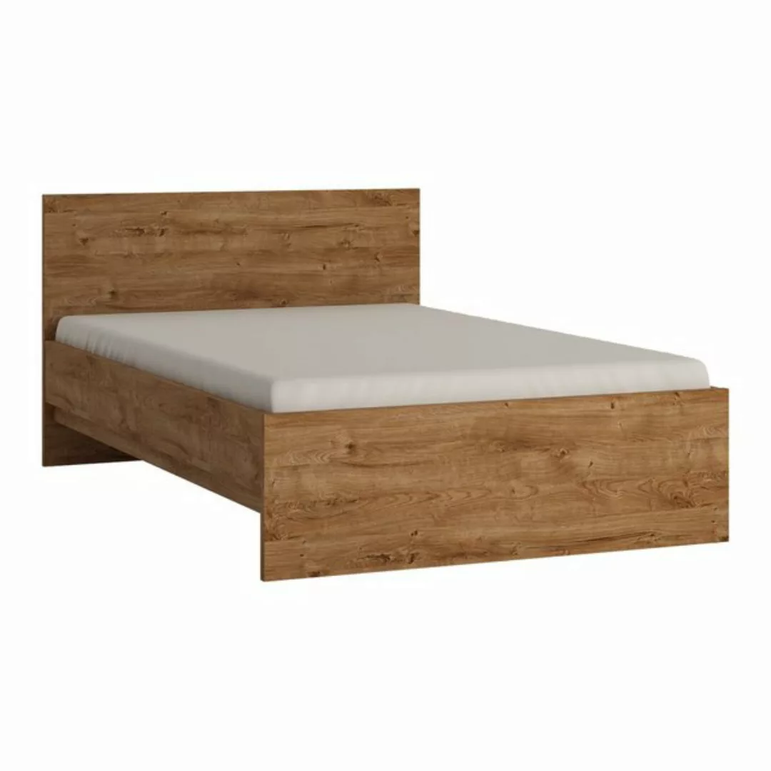 Bett Jugendbett 120cm in Eiche Nb. FORTALEZA-129, B/H/T ca. 126,6/85/206,2 günstig online kaufen