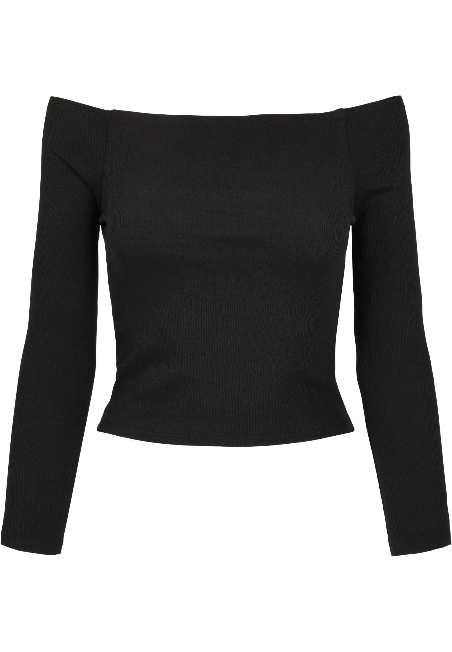 URBAN CLASSICS Langarmshirt Damen Ladies Organic Cropped Turtelneck Longsle günstig online kaufen