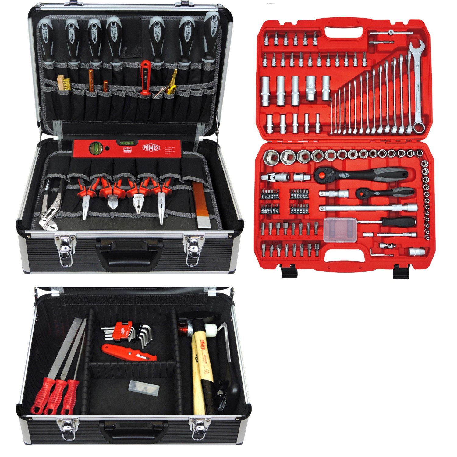Famex Werkzeugkoffer Professional 440-23 mit Werkzeugset Gefüllt günstig online kaufen