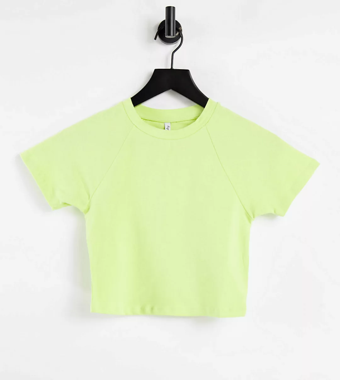 ASYOU – Figurbetontes T-Shirt in leuchtendem Gelb, Kombiteil günstig online kaufen