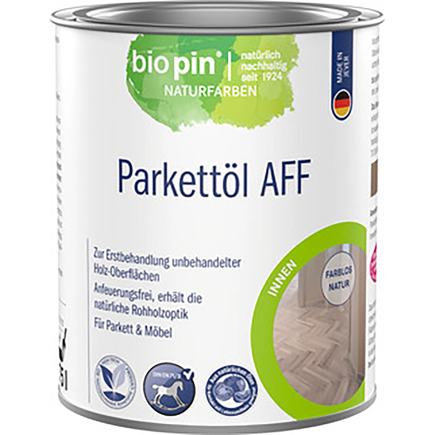 Biopin Parkett-Hartöl AFF Farblos 750 ml günstig online kaufen