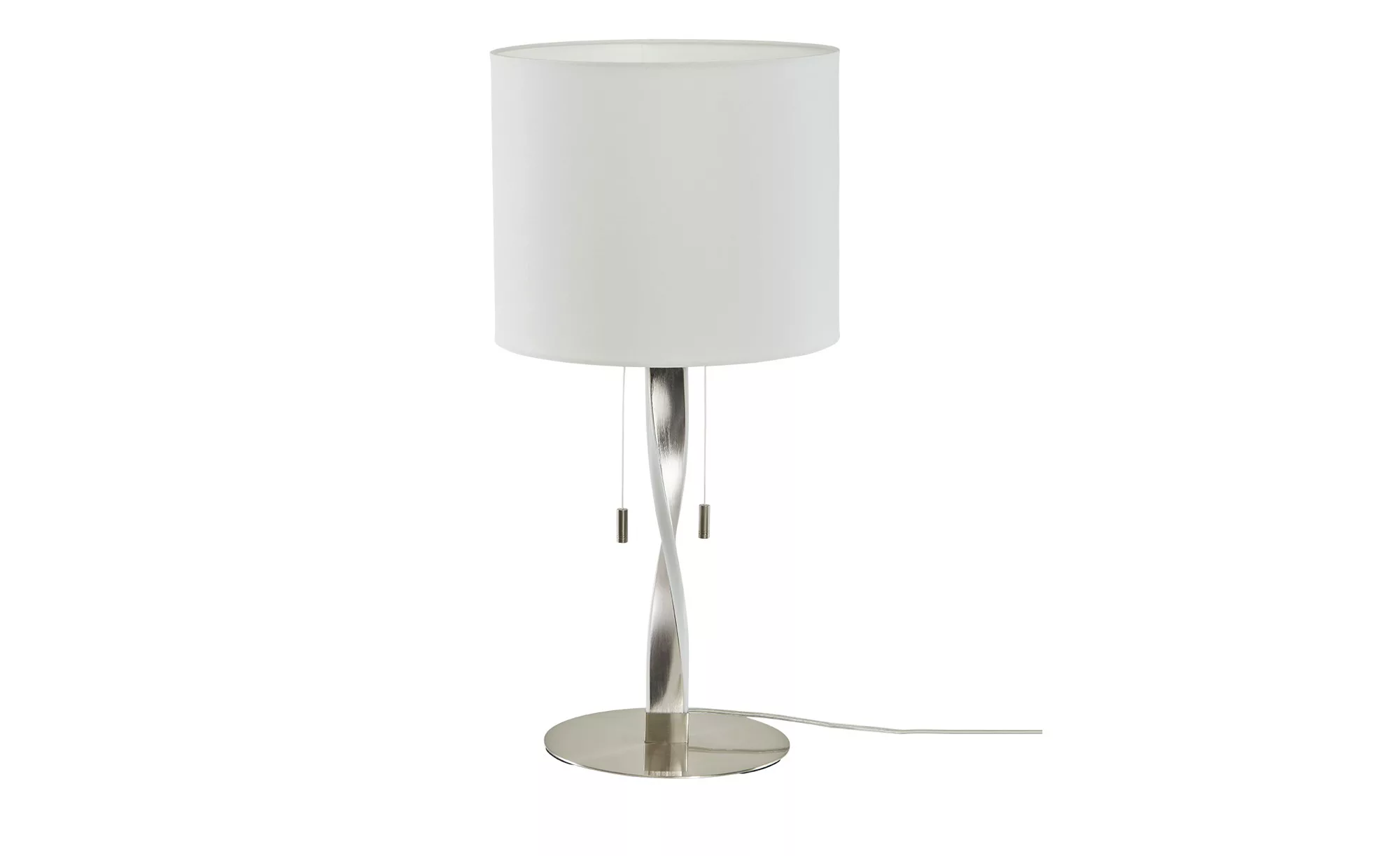 Trio LED Tischleuchte 2-flammig - silber - 62 cm - Sconto günstig online kaufen