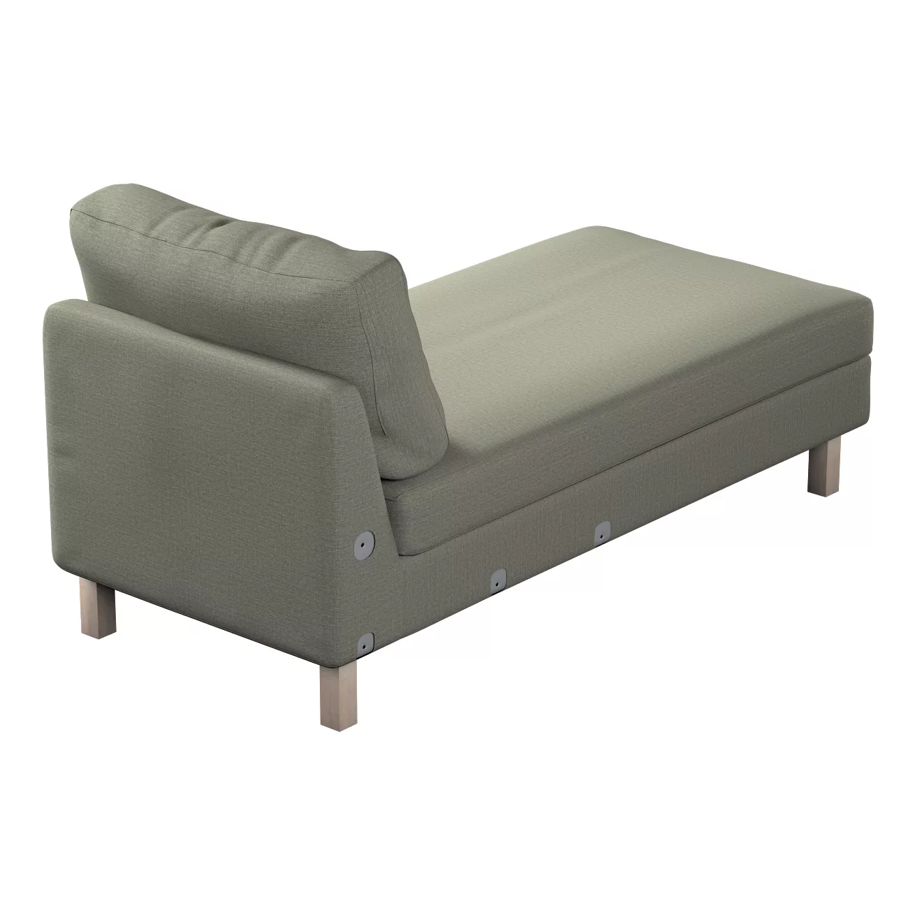 Bezug für Karlstad Recamiere Zustellsofa, kurz, grau-beige, Bezug für Karls günstig online kaufen