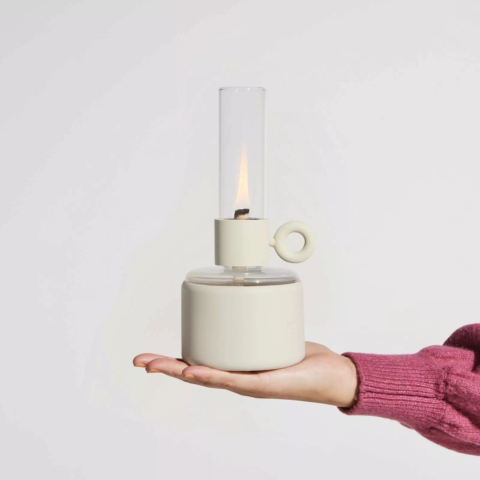 Öllampe Flamtastique XS plastikmaterial beige / Für den Außenbereich - Ø 10 günstig online kaufen