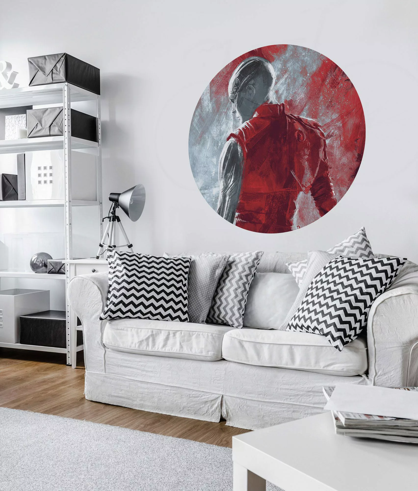 Komar Vliesfototapete Dot Avengers Painting Nebula selbstklebend Ø 125 cm günstig online kaufen