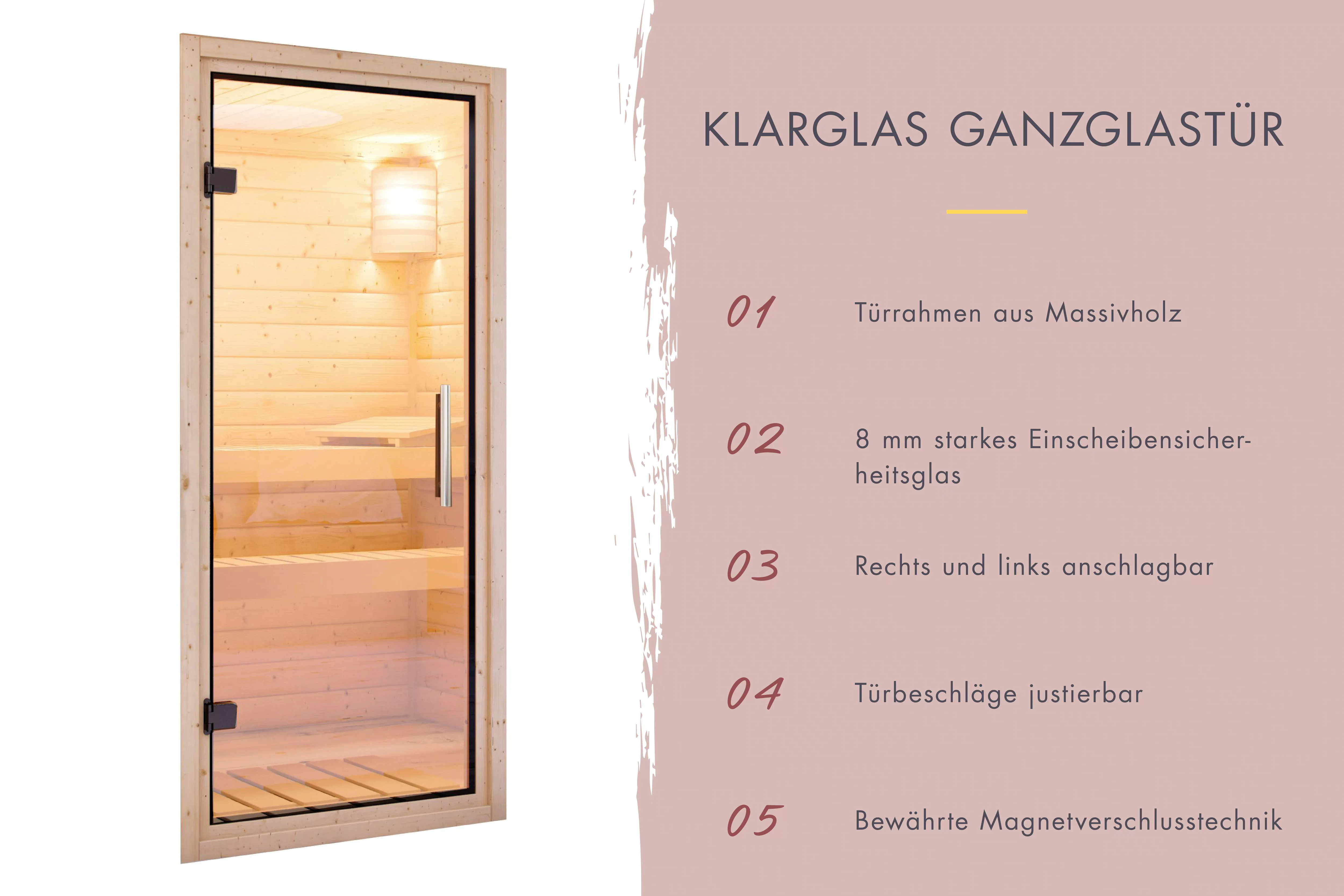 Karibu Sauna »Soraja«, (Set), ohne Ofen günstig online kaufen