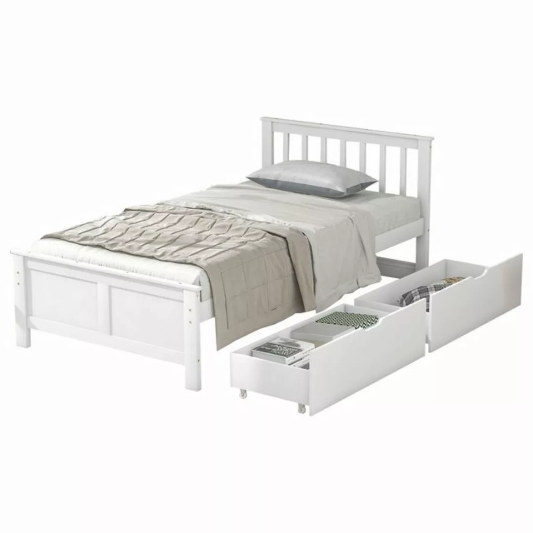 OKWISH Bett Bett, Schiebebett, Kinderbett, Tagesbett, Doppelbett (Holzbett günstig online kaufen