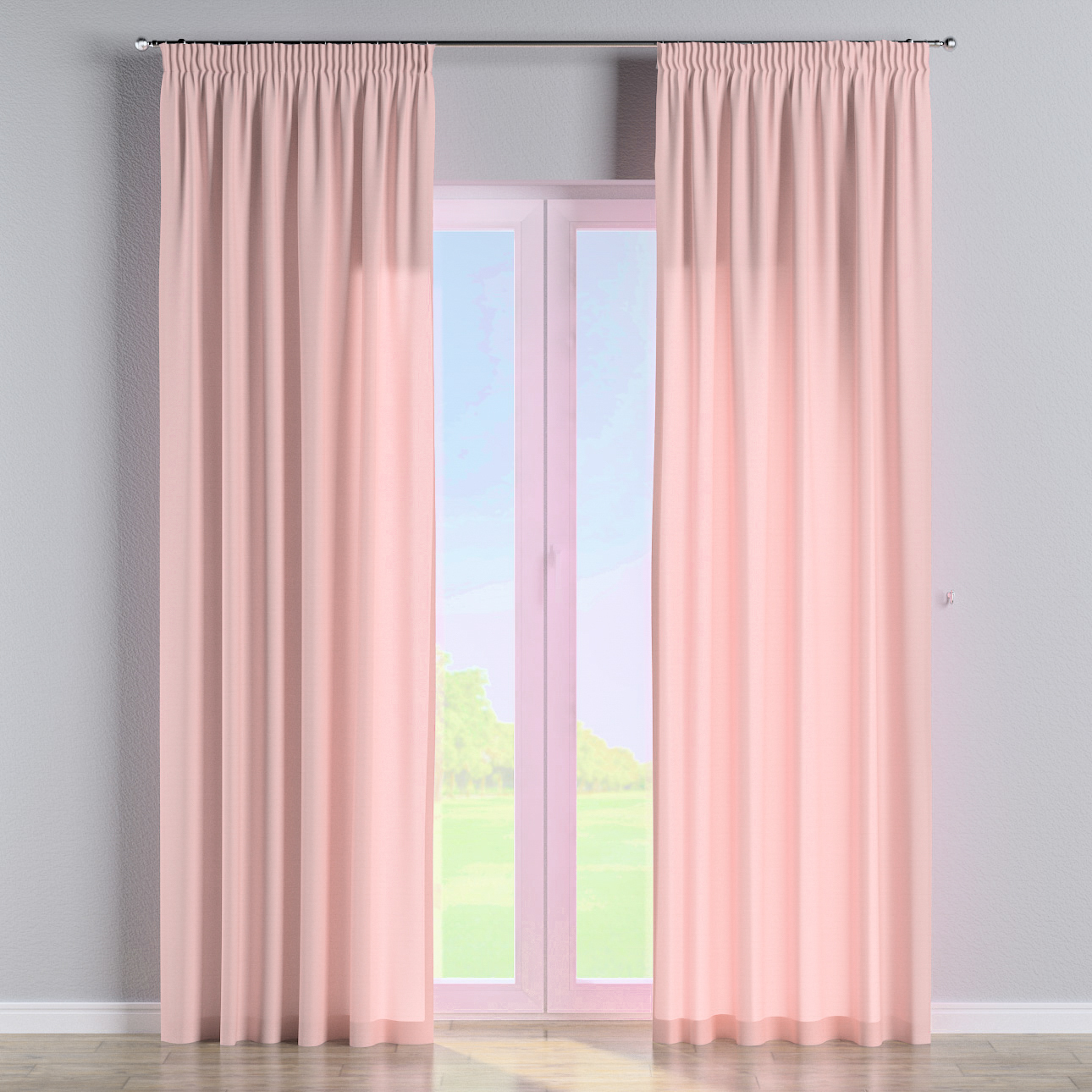 Vorhang mit Kräuselband, rosa, Loneta (133-39) günstig online kaufen