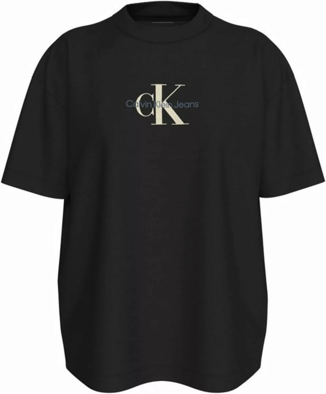 Calvin Klein Jeans T-Shirt TEXTURED MONOLOGO BOYFRIEND TEE mit Logodruck günstig online kaufen