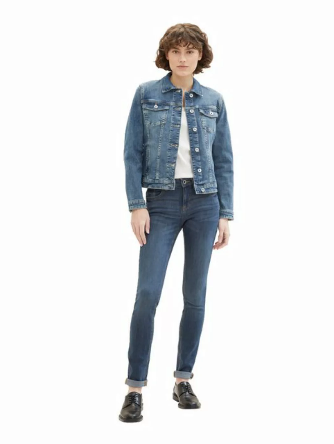 Tom Tailor Denim Damen Jeansjacke EASY DENIM JACKET - Regular Fit günstig online kaufen