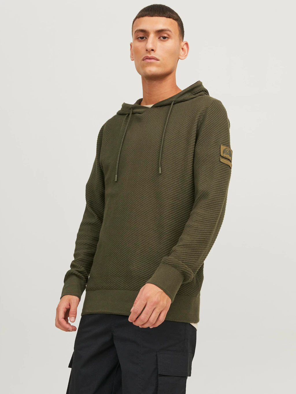 Jack & Jones Kapuzenpullover JCOCLASSIC TWILL KNIT HOOD SN günstig online kaufen