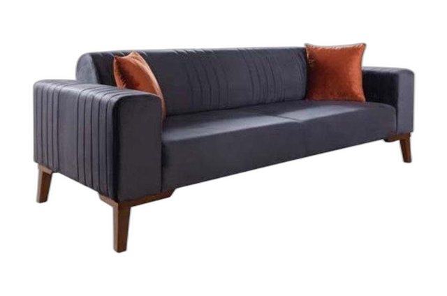 Xlmoebel Sofa Grau Drei-Sitzer Sofa Sofatische Elegantes Sitzmöbel Sofa, 1 günstig online kaufen