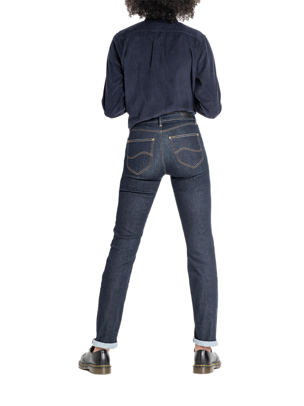 Lee Damen Jeans Jeanshose Denim Marion - Straight Fit - Blau - Rinse günstig online kaufen