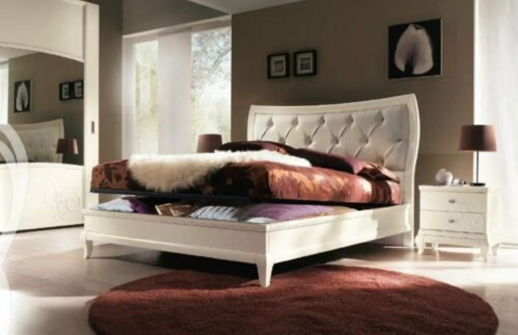 JVmoebel Bett, Bett Betten Bettrahmen Holz Doppel Bettgestell Doppelbetten günstig online kaufen