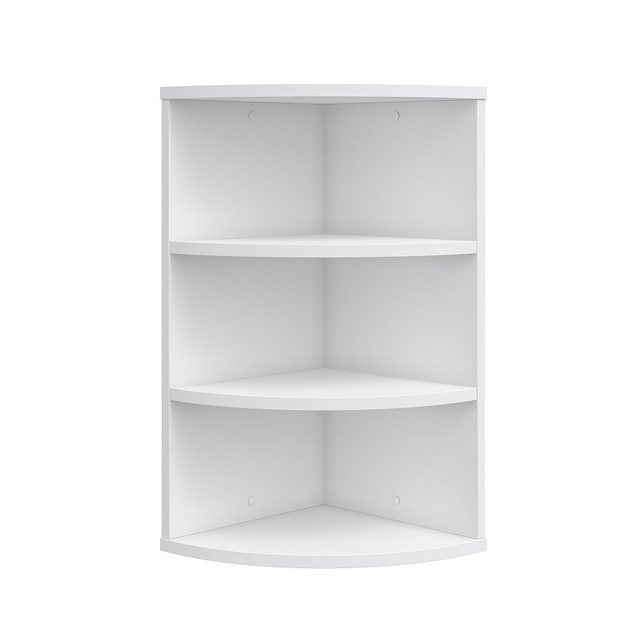 Vicco Bücherregal Ecki, Weiß/Weiß, 30 x 60 cm günstig online kaufen