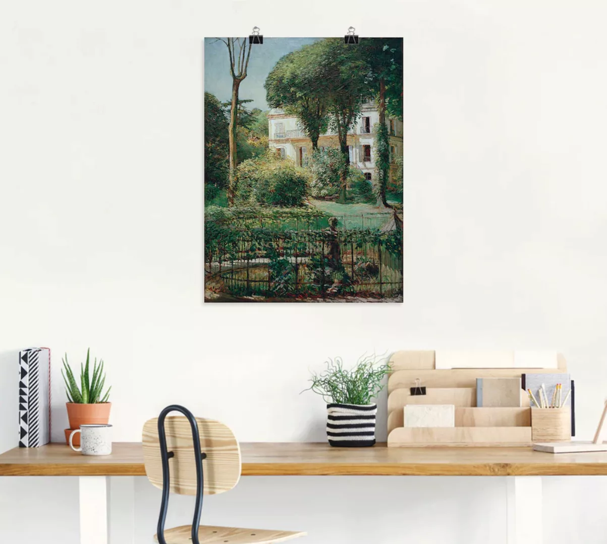 Artland Wandbild "Villa in Paris", Gartenbilder, (1 St.), als Leinwandbild, günstig online kaufen