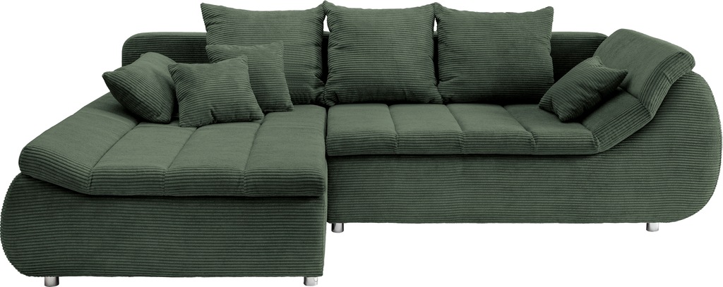 INOSIGN Ecksofa »Imola elegant und bequem, aktuelle Steppung im Sitz, L-For günstig online kaufen