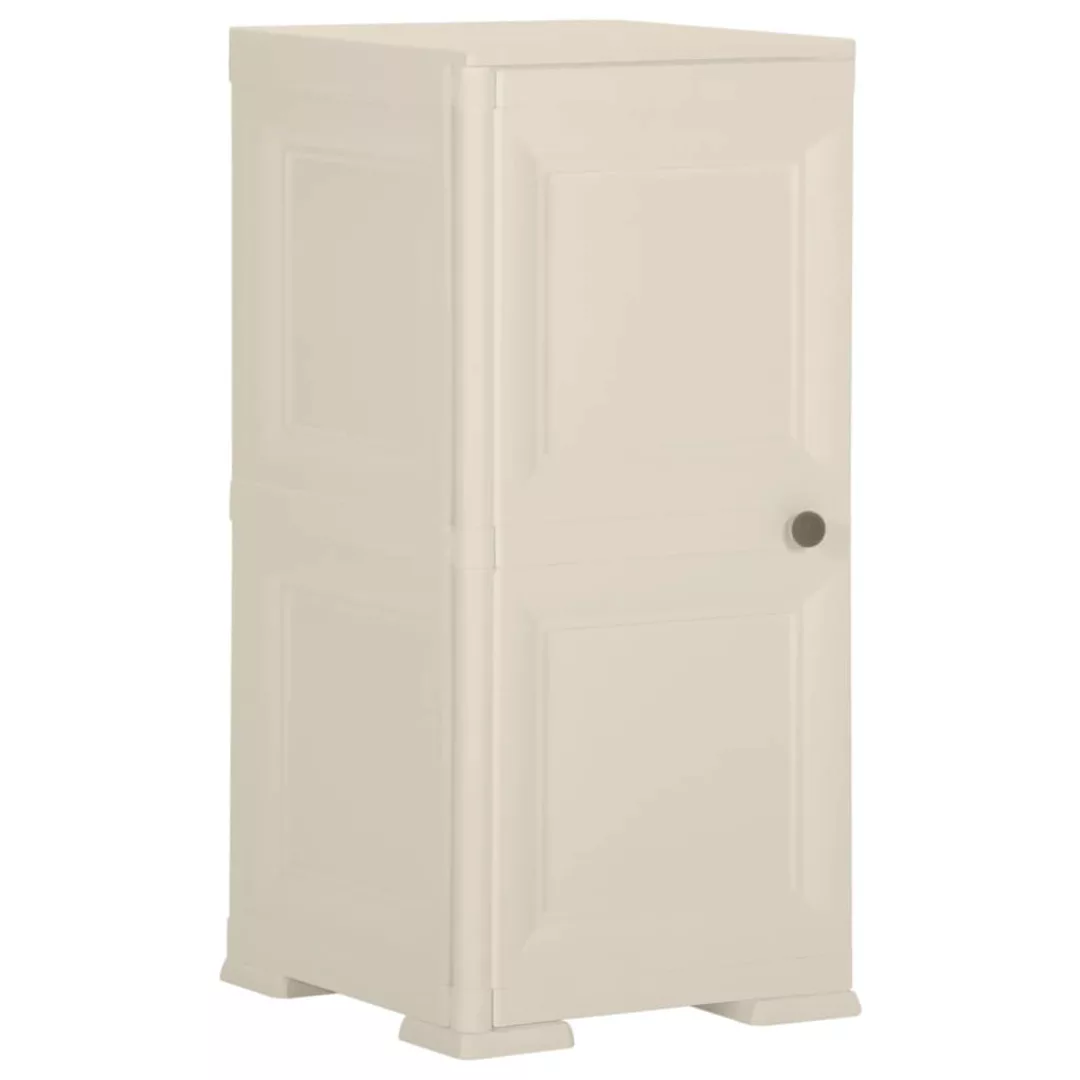 Kunststoffschrank 40x43x85,5 Cm Holzdesign Creme günstig online kaufen