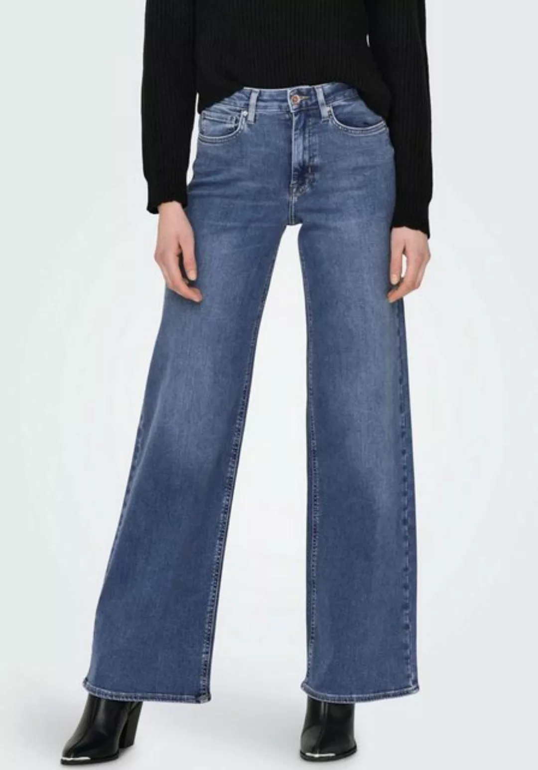 ONLY High-waist-Jeans ONLMADISON BLUSH HW WIDE DNM CRO372 NOOS günstig online kaufen