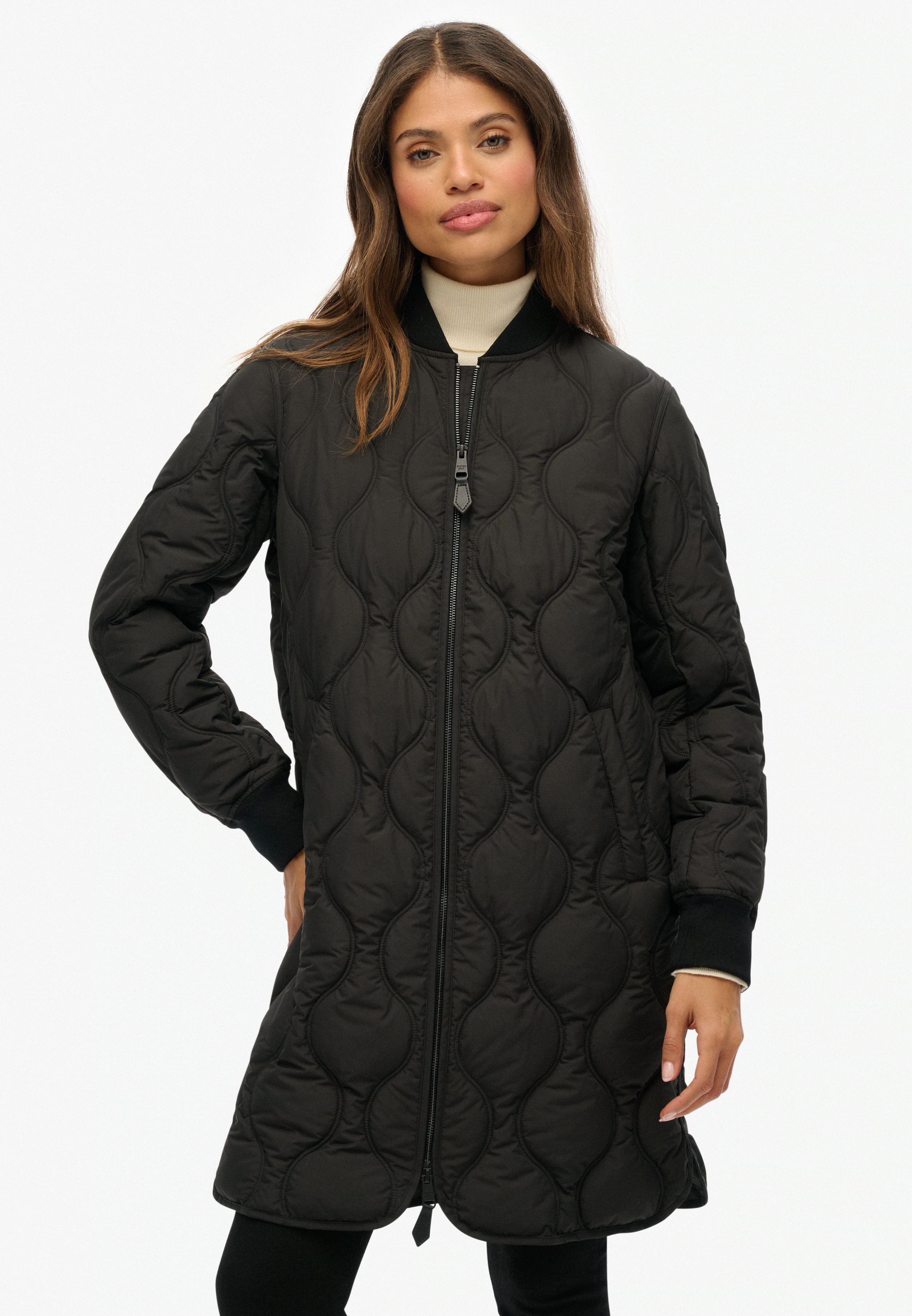 Superdry Steppjacke "LONG QUILTED LINER JACKET", ohne Kapuze günstig online kaufen