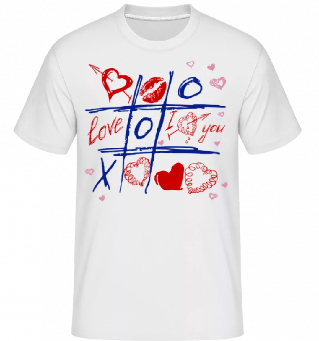 Love Raster Valentine · Shirtinator Männer T-Shirt günstig online kaufen