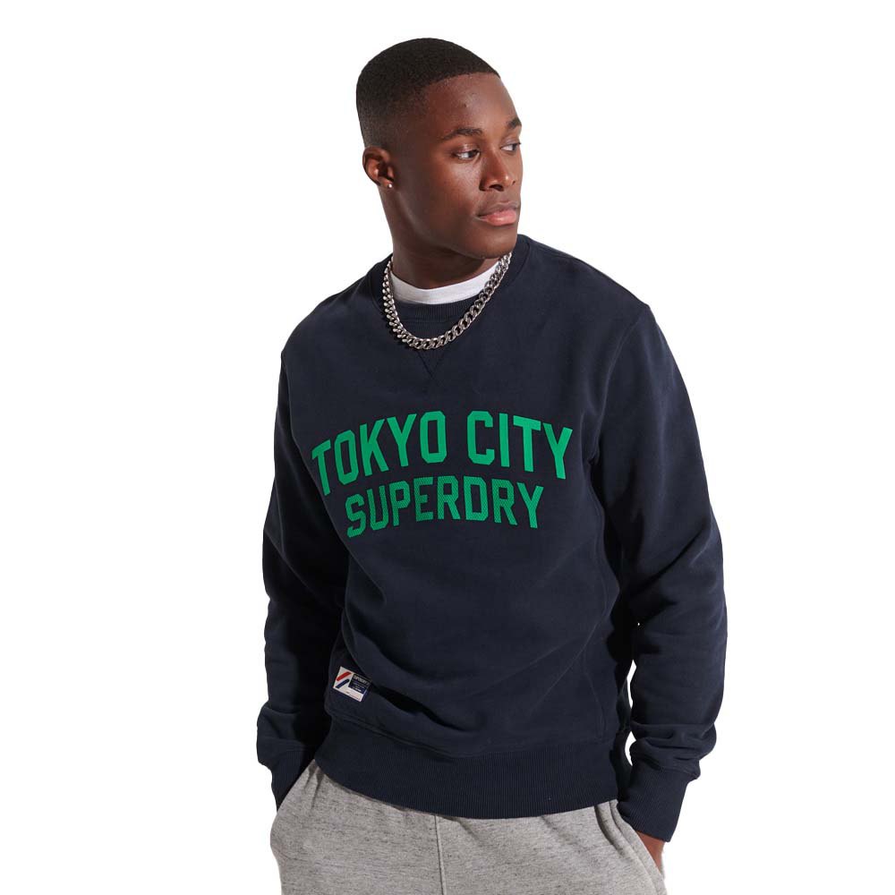 Superdry Code City College Crew Pullover XL Eclipse Navy günstig online kaufen