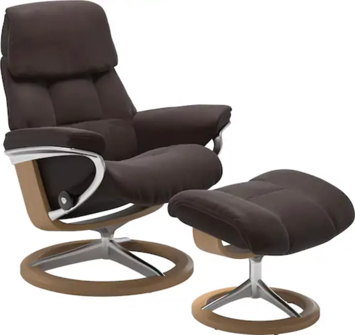 Stressless® Hocker »Ruby«, mit Signature Base, Gestell Eiche, Wenge, Braun günstig online kaufen