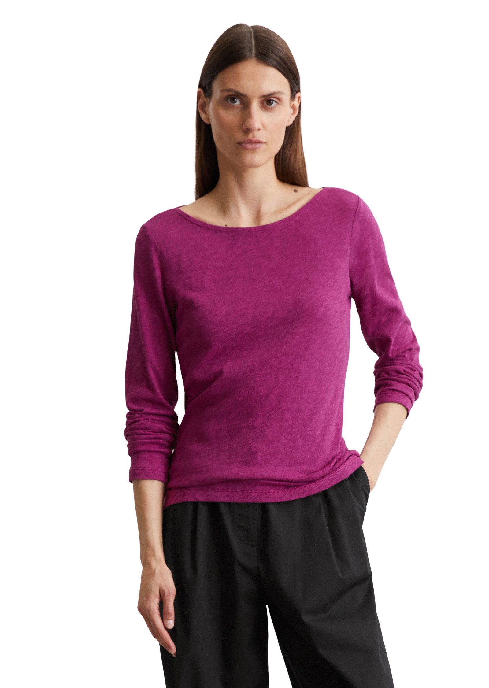 Marc O'Polo Langarmshirt aus Slub Jersey günstig online kaufen
