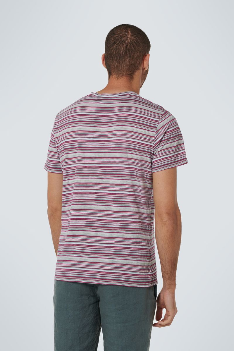 No Excess T-Shirt Streifen Rot - Größe L günstig online kaufen