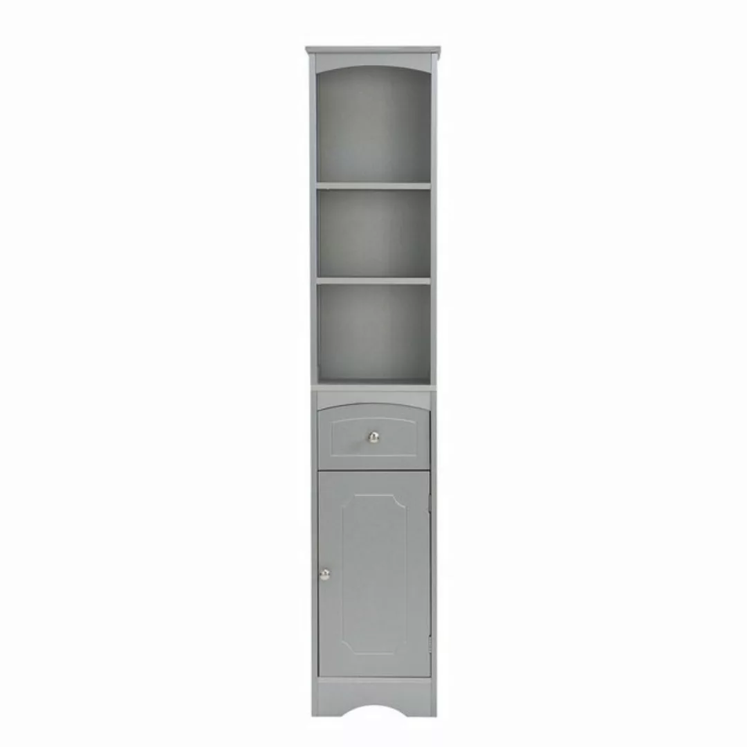 DOPWii Stauraumschrank 34x24x170cm,Badezimmerschrank mit 1 Schublade,Verste günstig online kaufen