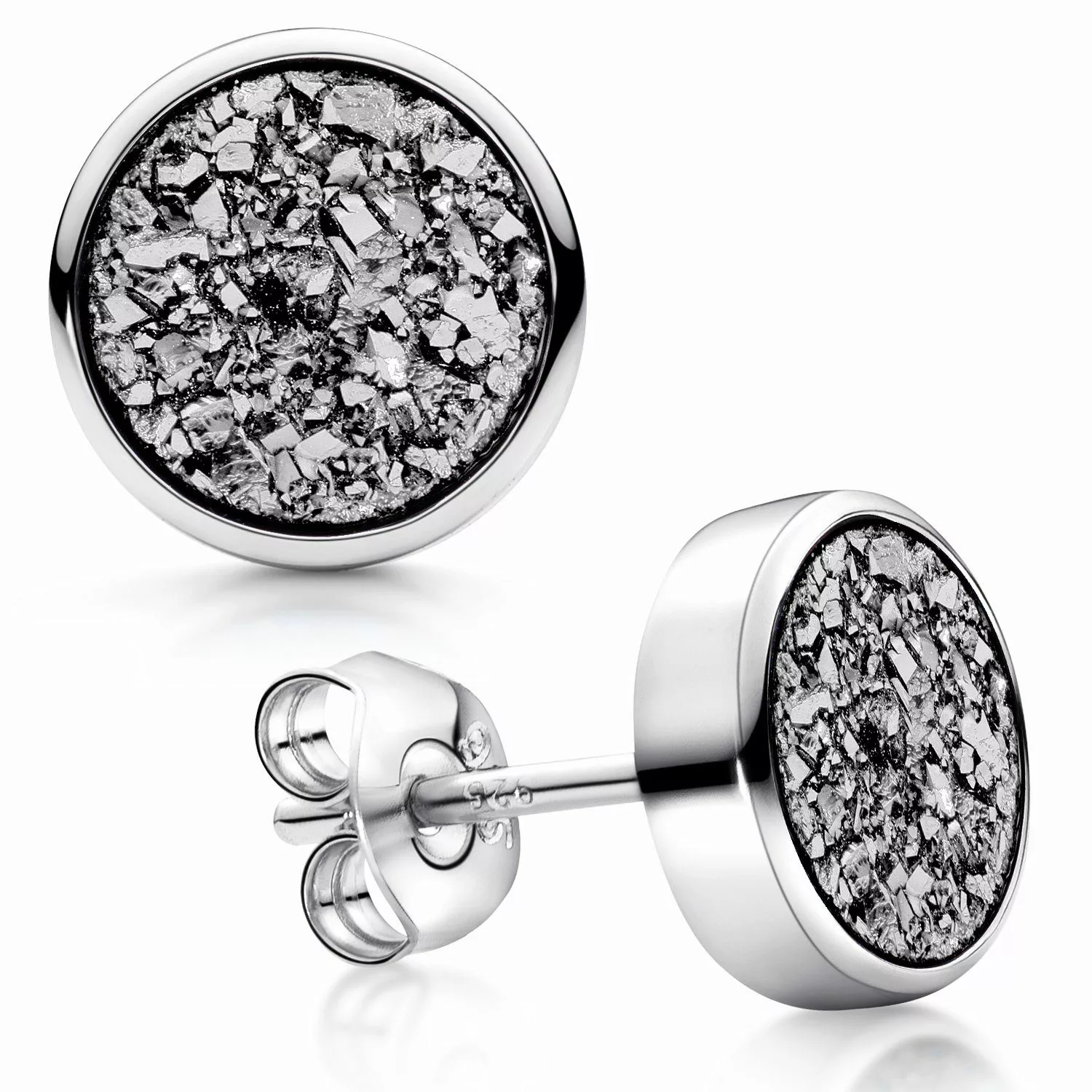Materia Paar Ohrstecker Damen Glitzer Druzy günstig online kaufen