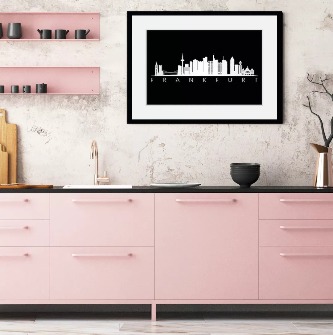 queence Bild "Frankfurt Skyline BLACK", Städte, (1 St.) günstig online kaufen