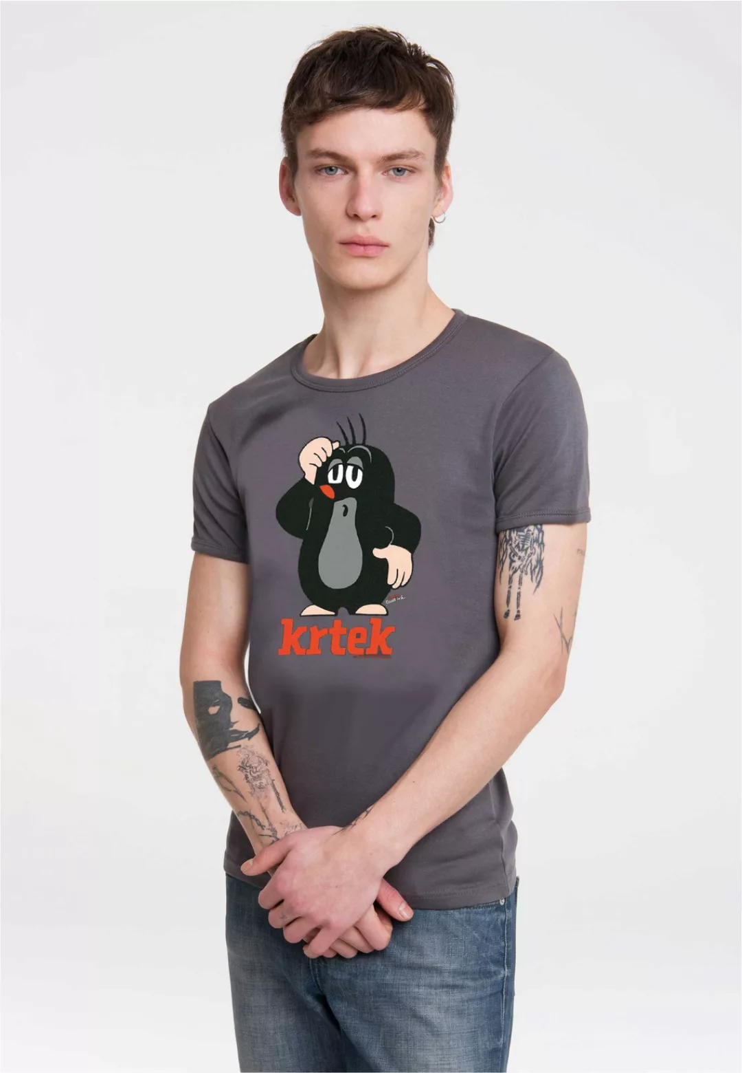 LOGOSHIRT T-Shirt "Der kleine Maulwurf Krtek", mit coolem Der kleine Maulwu günstig online kaufen