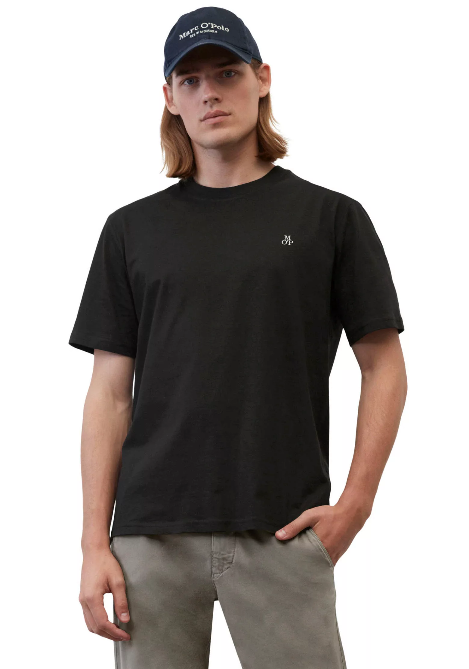 Marc OPolo T-Shirt, Logo-T-Shirt aus Bio-Baumwolle günstig online kaufen