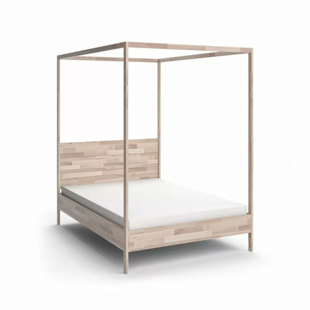 VitaliSpa® Holzbett Lotti, Naturholz, 140x200 mit Matratze günstig online kaufen