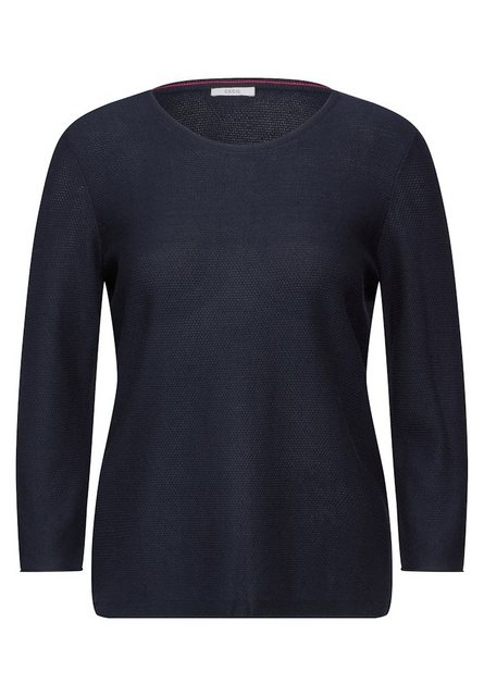 Cecil Sweatshirt NOS_Structured Round Neck günstig online kaufen