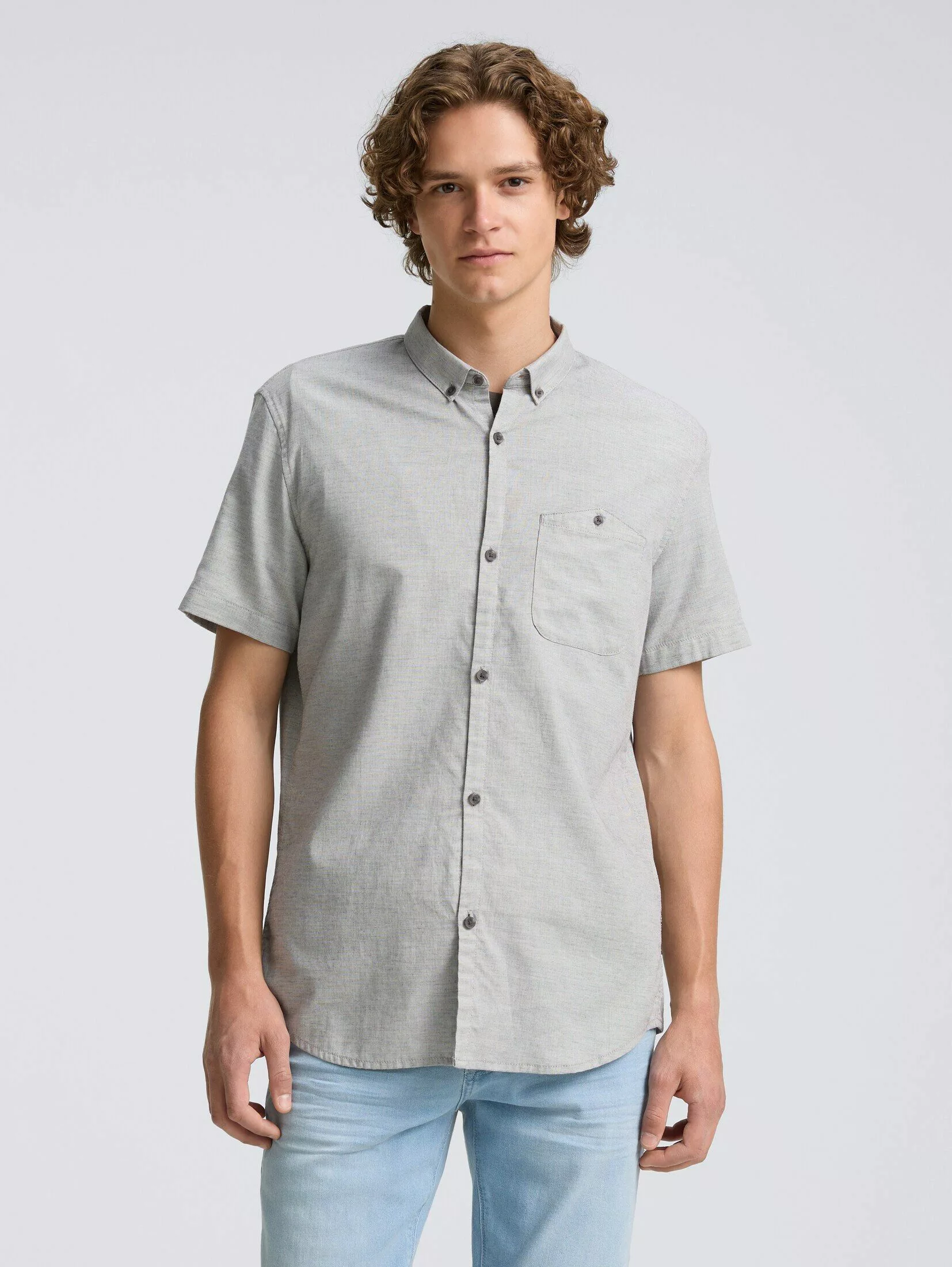 TOM TAILOR Denim Kurzarmhemd Regular Fit günstig online kaufen