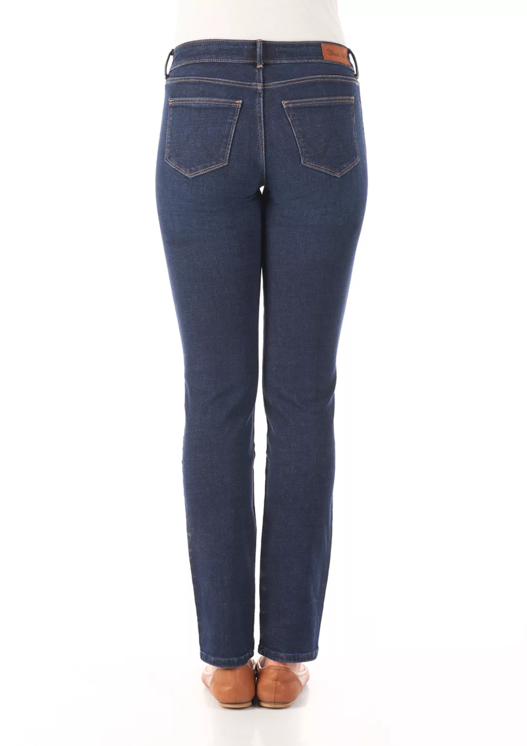 Wrangler Damen Slim Jeans Slim Fit - Blau - Night Blue günstig online kaufen