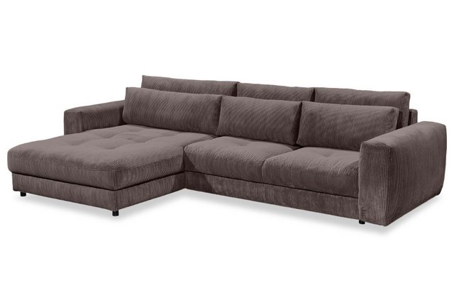 ED EXCITING DESIGN Ecksofa Barura, mit losen Rückenkissen,beidseitig montie günstig online kaufen