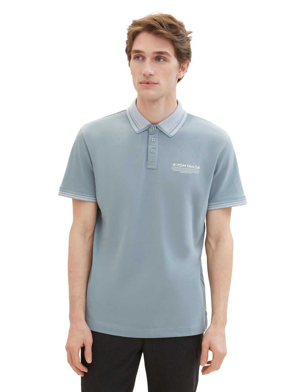 TOM TAILOR Poloshirt, mit Logo-Schriftzug auf der Brust günstig online kaufen