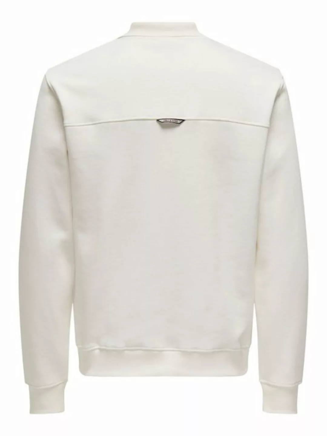 ONLY & SONS Sweatshirt Sweatshirt Polokragen Viertelknopfleiste Regular Fit günstig online kaufen