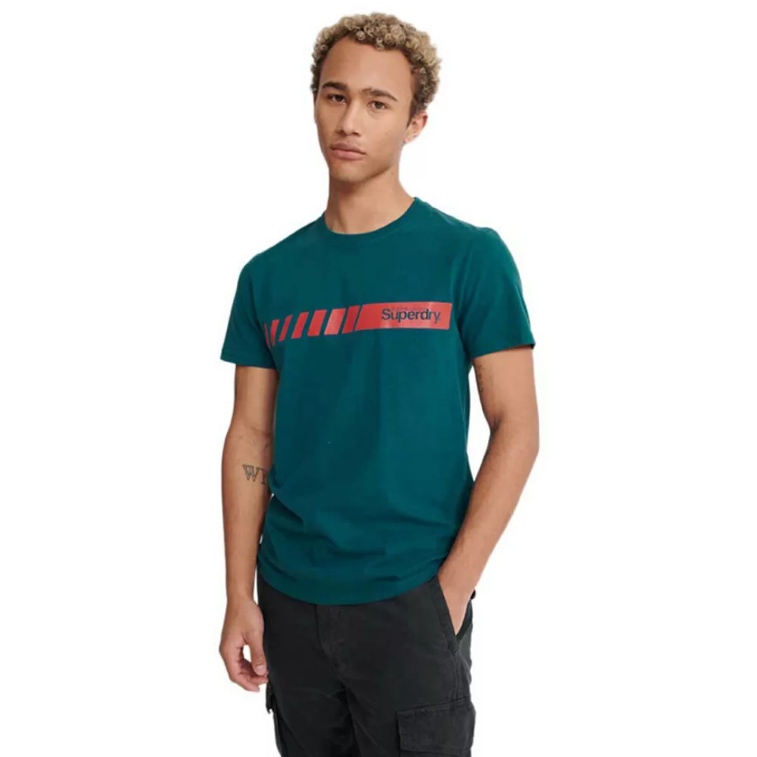Superdry Core Logo Sport Kurzarm T-shirt 2XL Deep Teal günstig online kaufen